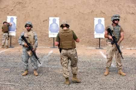 Service members fire weapons DVIDS278393 photo