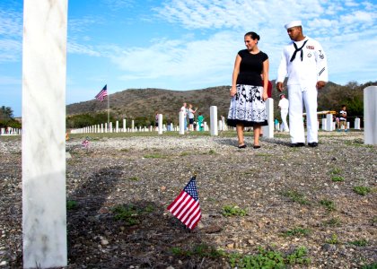 Service members visit Cuzco Cemetery on Memorial Day 140526-N-FI736-039 photo