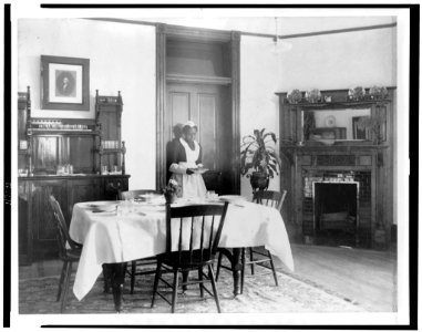 Serving the dinner LCCN96518476