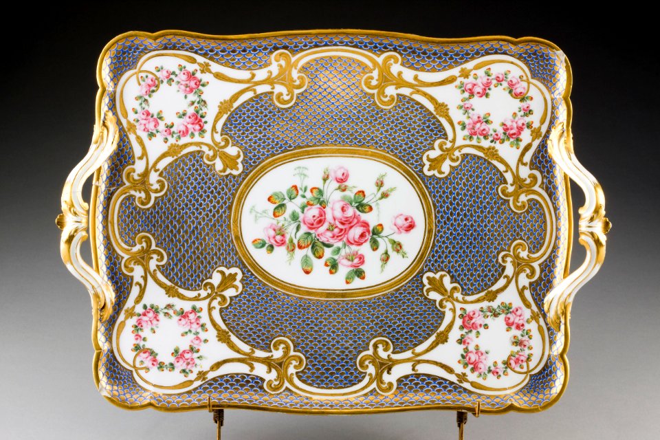Servis. Bricka. Sèvres - Hallwylska museet - 87086