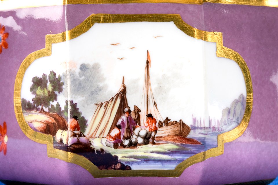 Servis. Assiette. Detalj sockerskål - Hallwylska museet - 87125