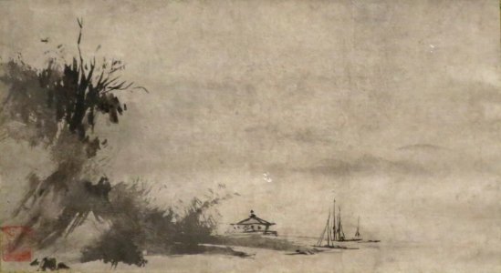 Landscape attributed to Sesshu Toyo, Honolulu Museum of Art