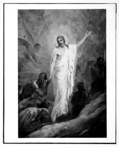 Set of paintings of Christ's Passion, by Kosheleff, in Russian Hospice, Jerusalem. Christ preaching to the 'spirits in prison'. LOC matpc.07311