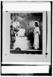 Set of religious paintings of Christ's passion, by Kosheleff, in Russian hospice, Jerusalem. Pilate washing his hands LOC matpc.00124