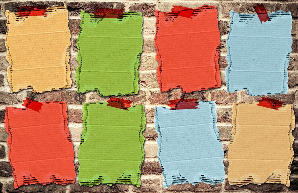 Stone wall template picture frame