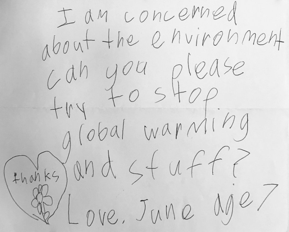 Seven year-old constituent's letter to Senator Kamala Harris DBLIE6VWsAAegbD