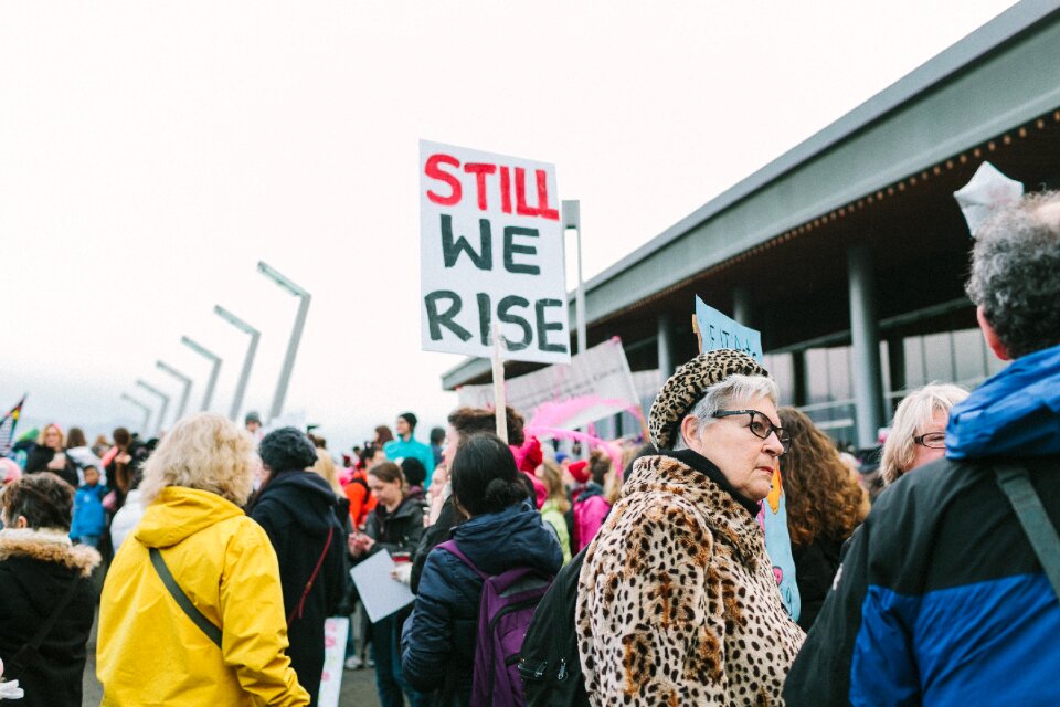 Protest men women