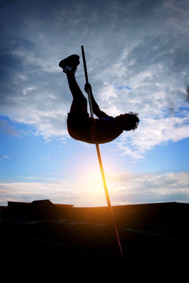 Pole vault sport photo