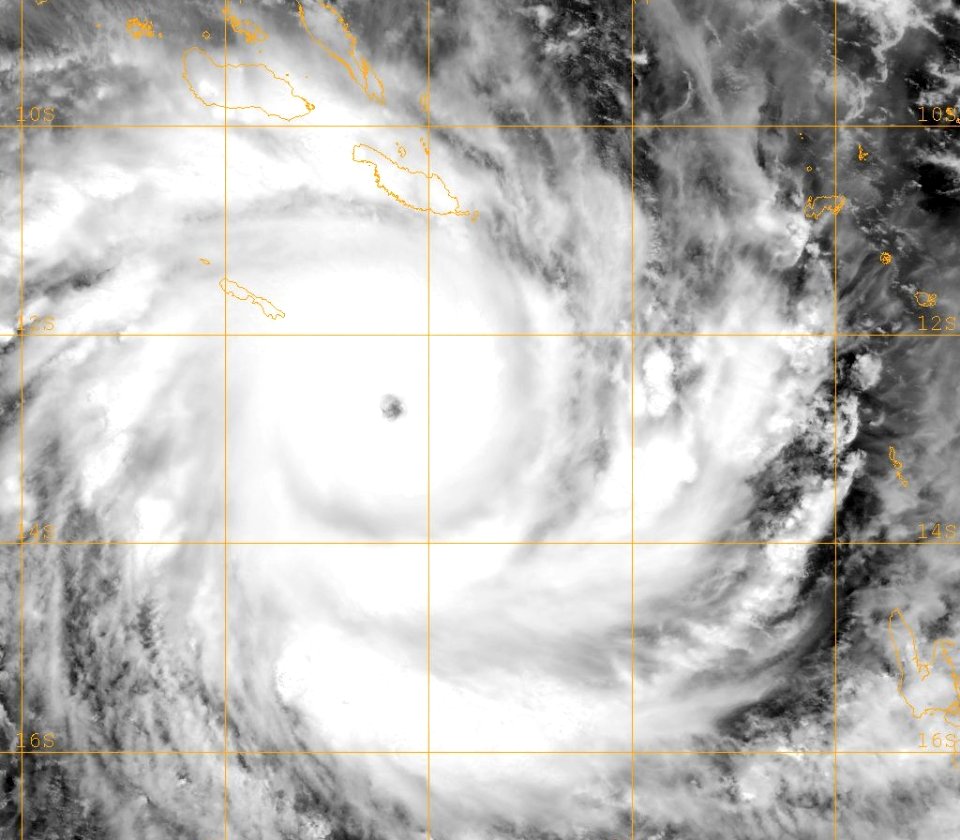 Severe Tropical Cyclone Ului at 0030 UTC on March 14, 2010