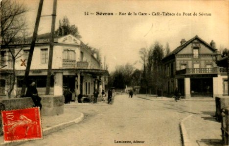 Sevran.Rue de la Gare.Café-Tabac du Pont de Sevran