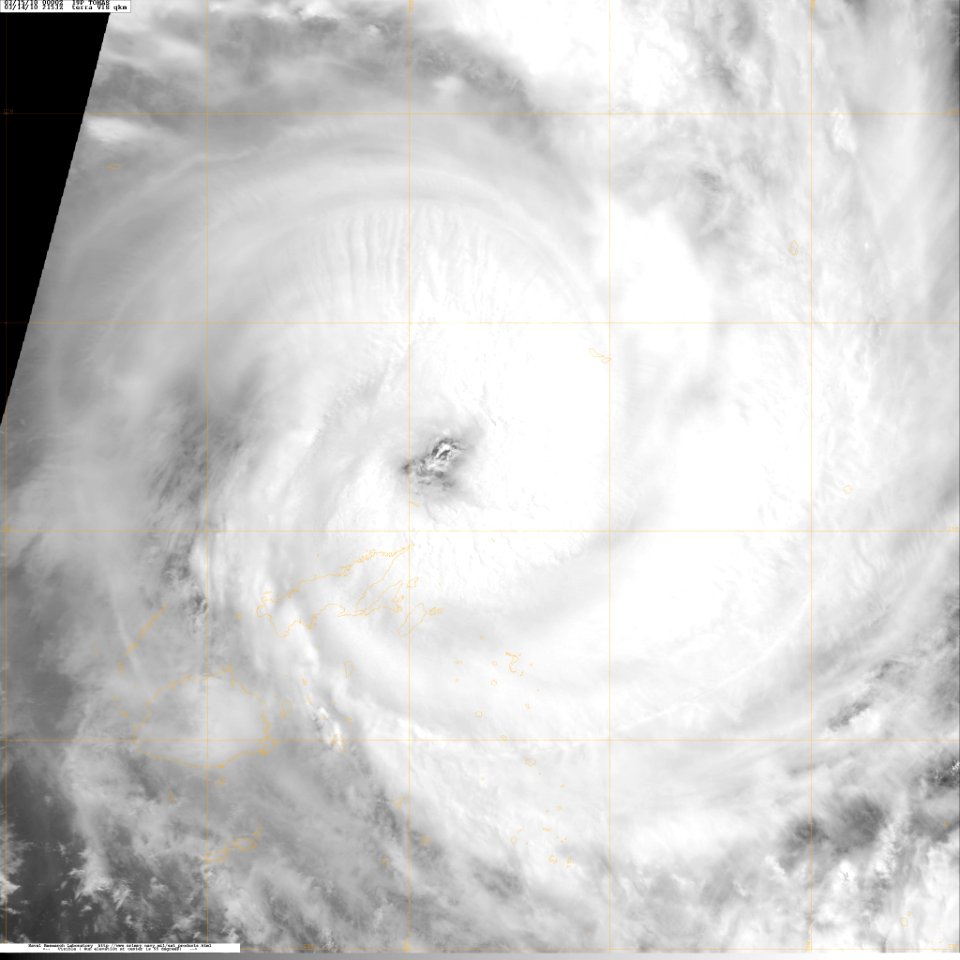 Severe Tropical Cyclone Tomas at 2153 UTC on March 14, 2010