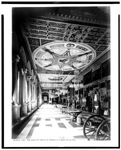 Seville. Vista interior del Salon de las Columnas en el palacio de San Telmo - J. Laurent. Madrid. LCCN94512221