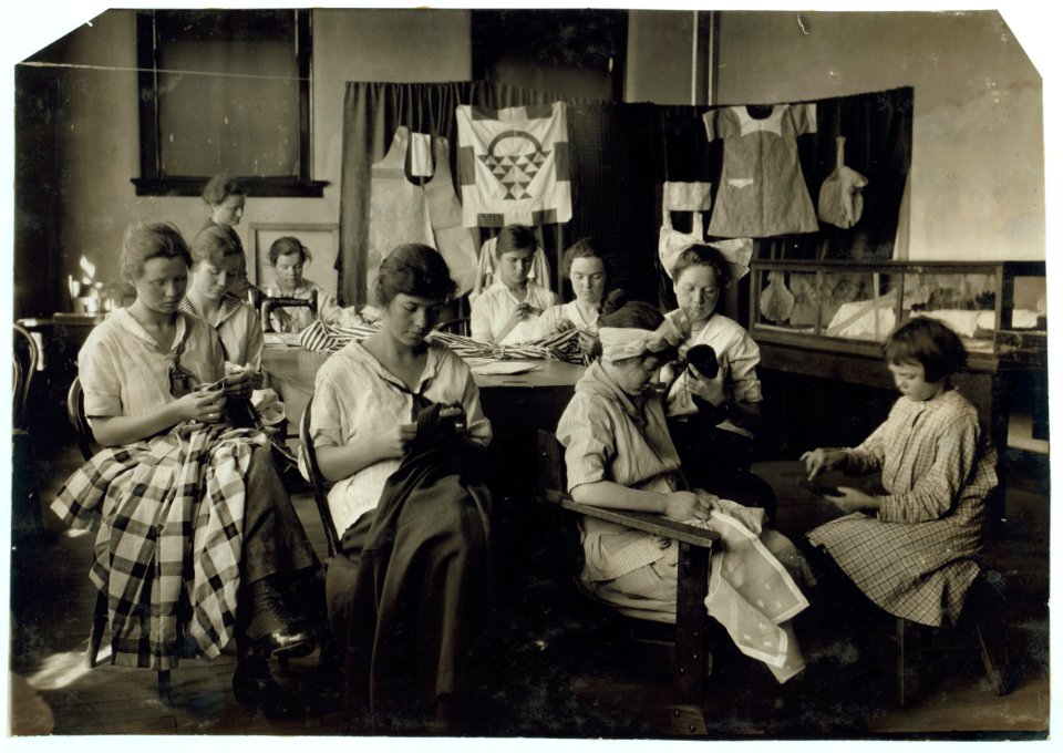 Sewing and darning. Training School for Deaf Mutes. See 4843-4851. LOC nclc.05258