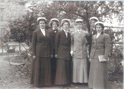 Sex studenter i Uppsala oktober 1911