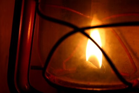 Burning flame red