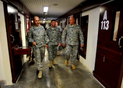 Sgt. Maj. of the Army Kenneth Preston visits soldiers assigned to Joint Task Force Guantanamo DVIDS356456