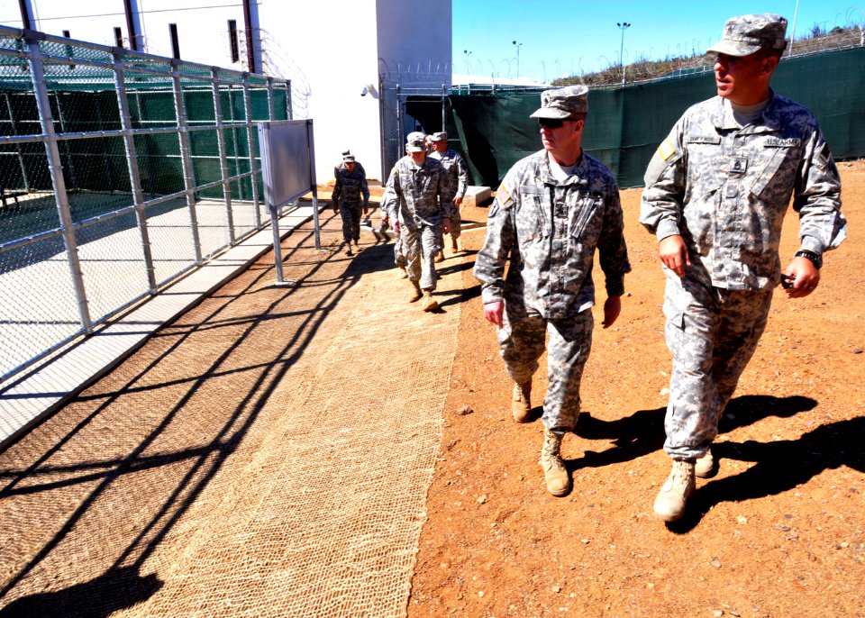 Sgt. Maj. of the Army Kenneth O. Preston tours the Joint Task Force Guantanamo detention facility DVIDS356461