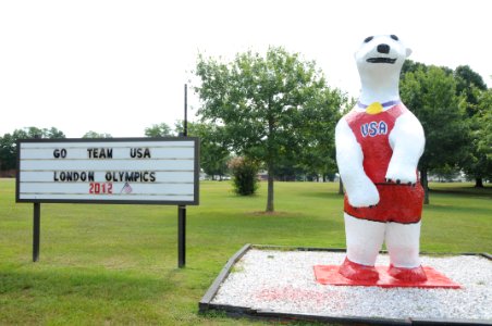 Sgt. Ted. E. Bear supports Army Olympians (7825557676)
