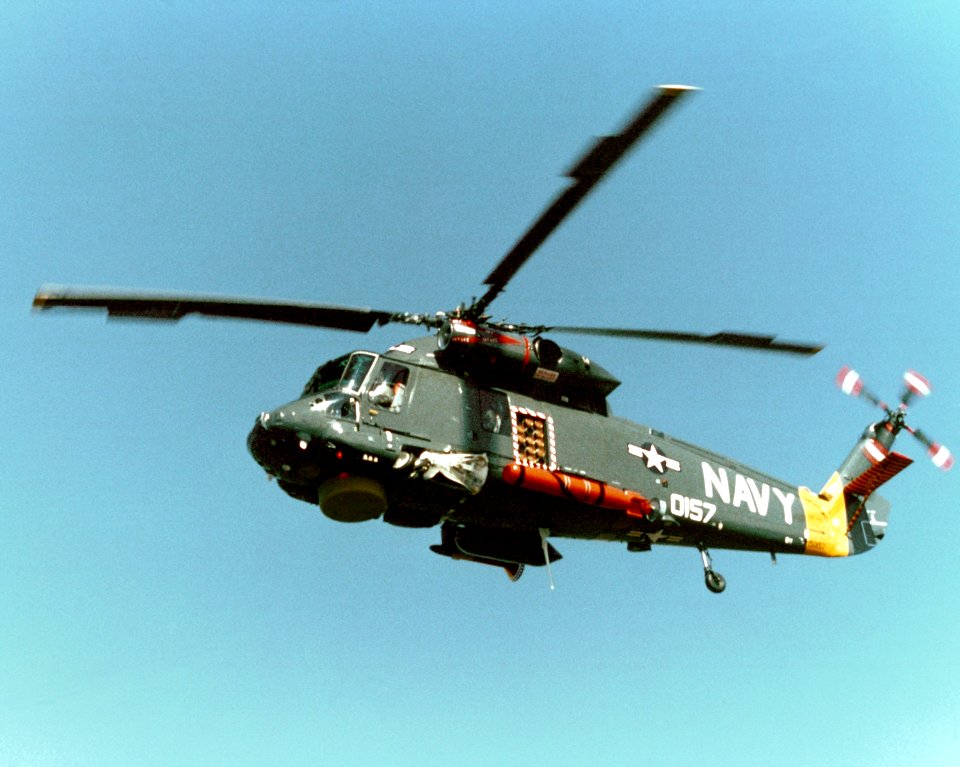 SH-2F with Mk 46 torpedo in flight 1983