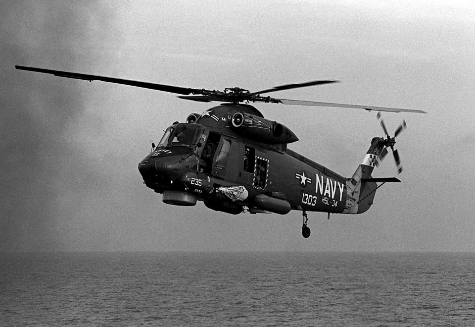 SH-2F Seasprite of HSL-34 in flight in 1981