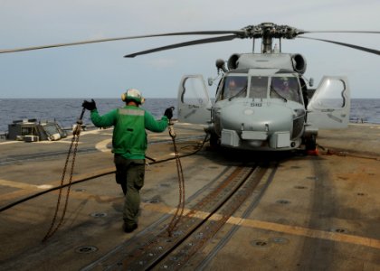SH-60B Sea Hawk helicopter 121001-N-NL541-028