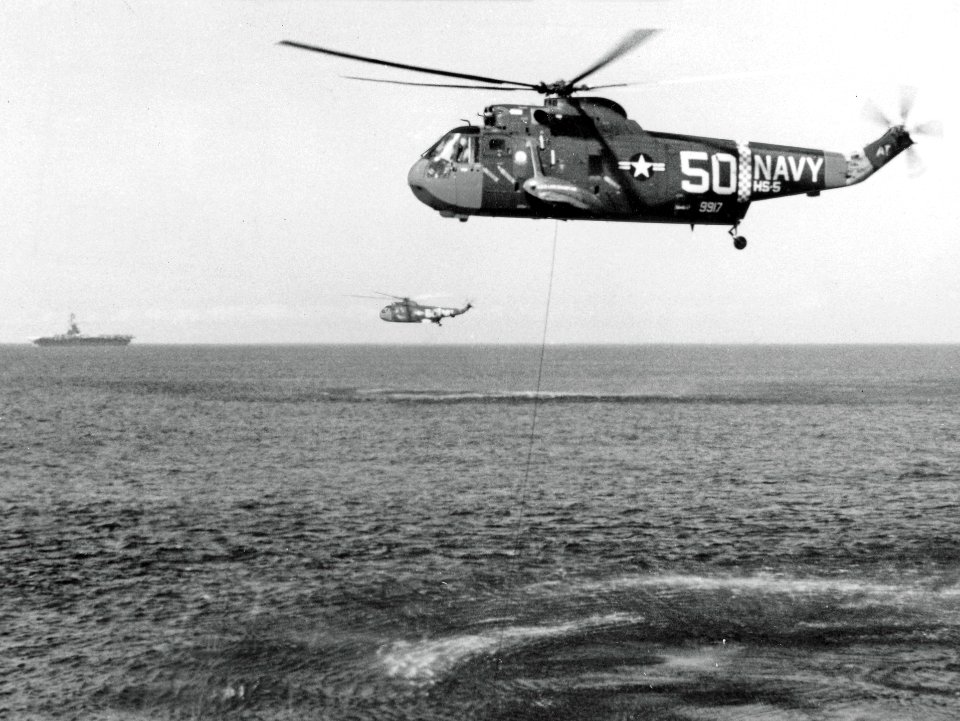 SH-3A Sea Kings of HS-5 hunting subs c1966