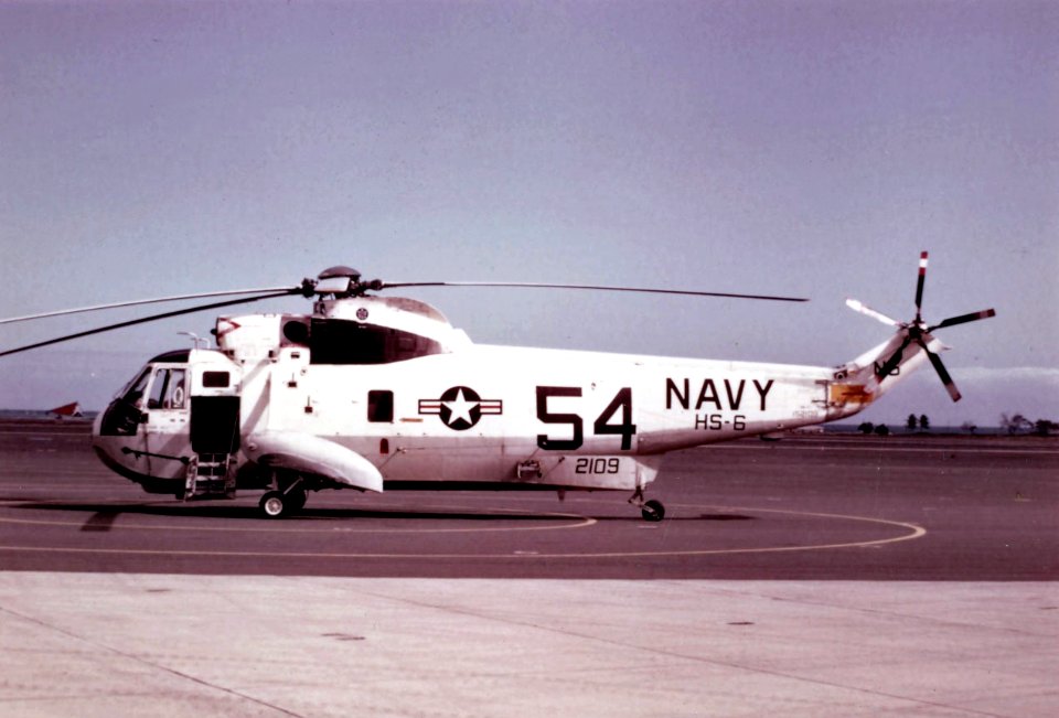 SH-3A Sea King of HS-6 c1968