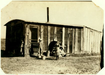 Shack in which the Reibers live, 10 x 15 ft. with a small shed attached. See other photos. LOC nclc.00350