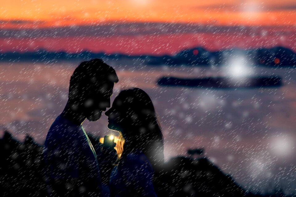 Shadow silhouette intimate