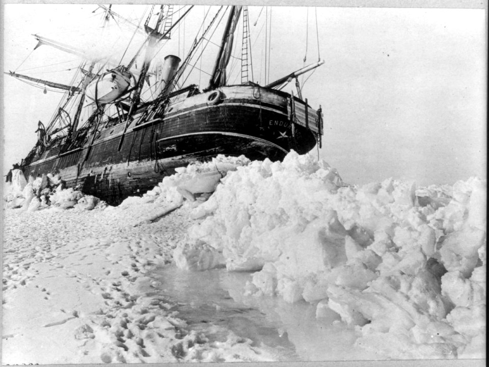 Shackleton's expedition to the Antarctic last moments of the Endurance. LCCN2013646113