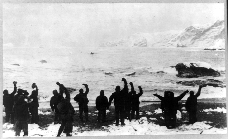 Shackleton's expedition to the Antarctic lost party on Elephant Island saved at last. LCCN2013646124