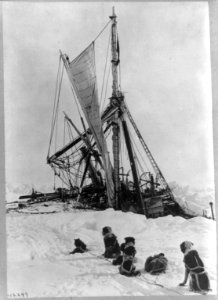 Shackleton's expedition to the Antarctic Endurance after ice pressure was released. LCCN2013646126
