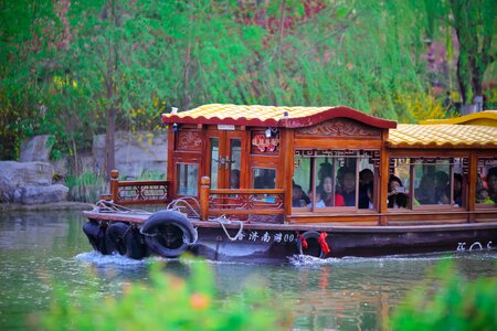 Daming lake pleasure boat shade photo