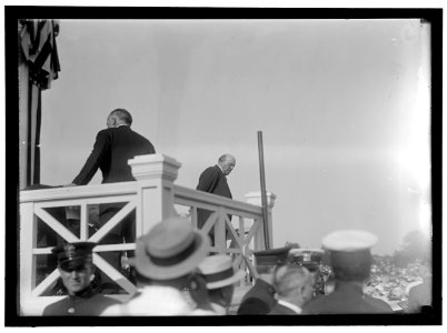 SHADOW LAWN, NJ. SUMMER WHITE HOUSE. NOTIFICATION CEREMONIES. SEN. OLLIE JAMES, RIGHT LCCN2016867477