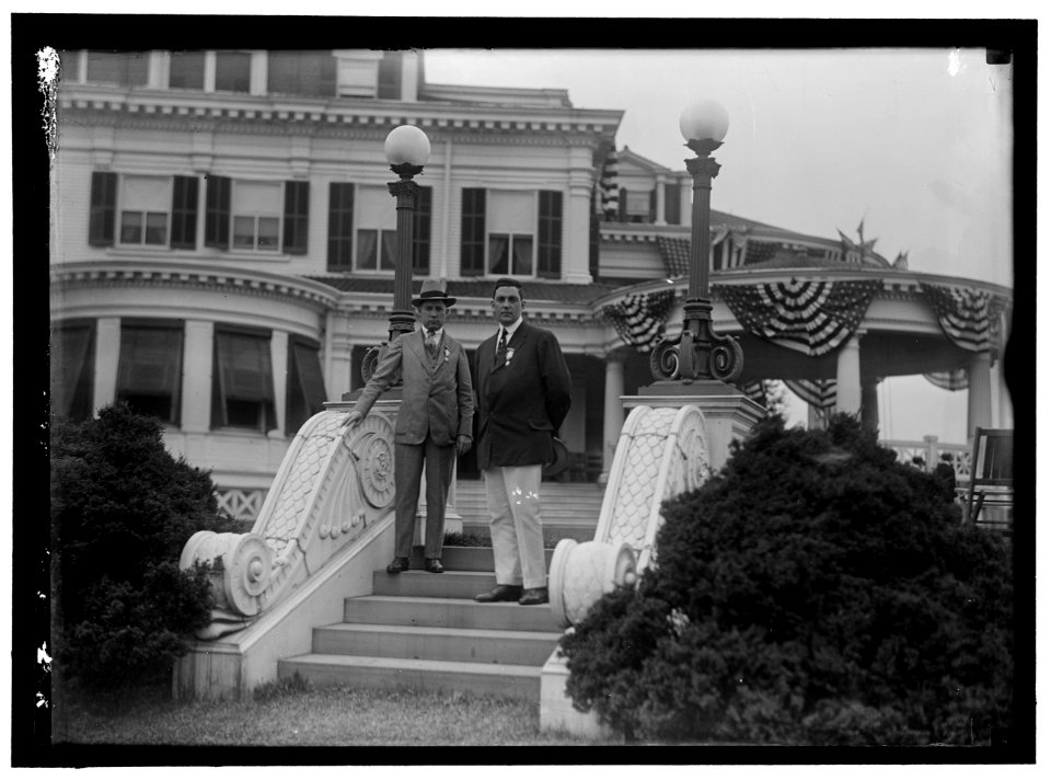 SHADOW LAWN, NJ. SUMMER WHITE HOUSE. NOTIFICATION CEREMONIES. STEPS LCCN2016867480