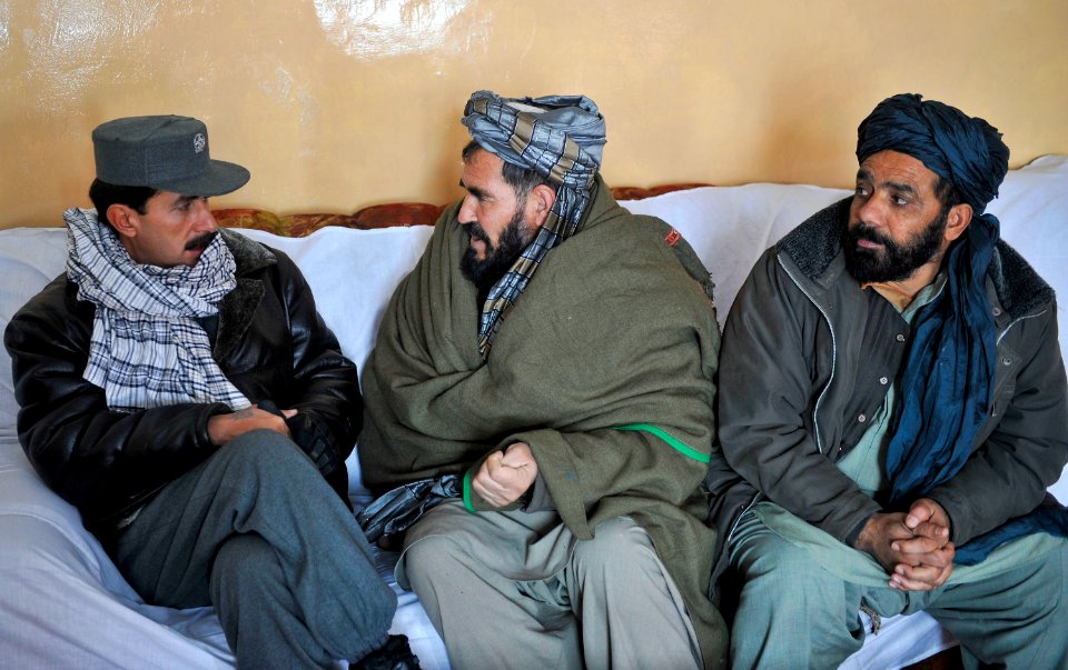 Shah Joy district Afghan Local Police pay day 120201-N-CI175-052