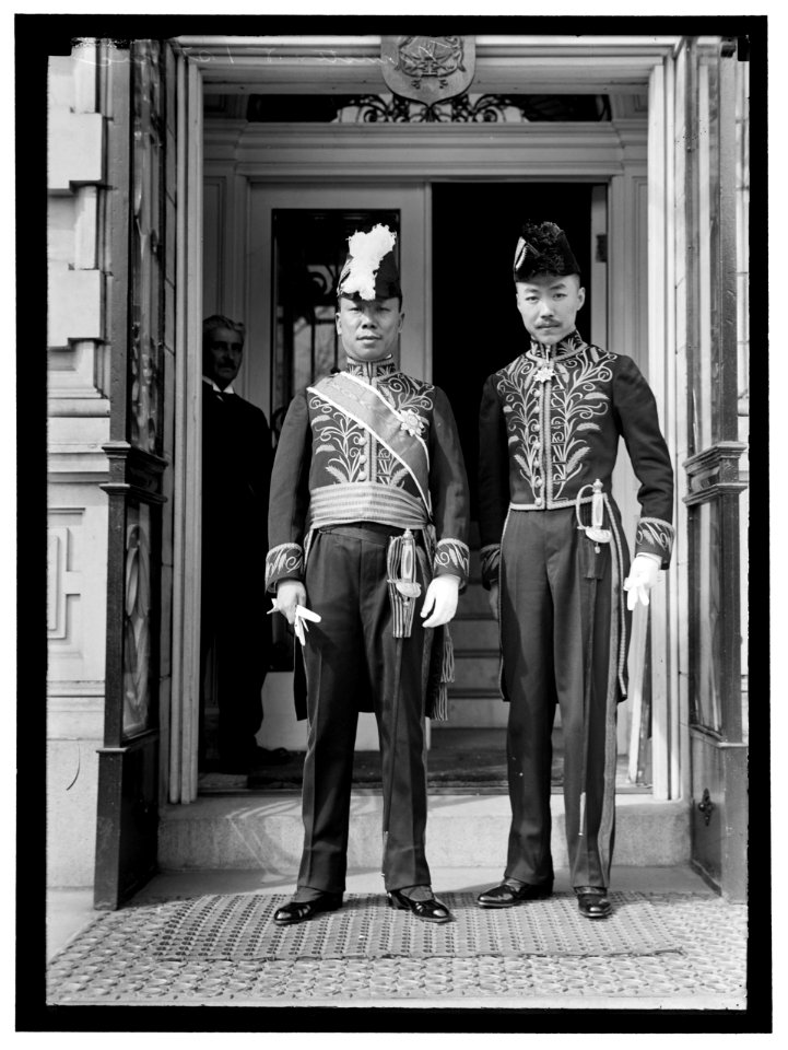 SHAH, KAI FU. E.E. AND M.P. FROM CHINA. CRED. PRESENTED APRIL 14, 1914. LEFT, WITH YUAN, 1ST SEC. OF LEG LCCN2016865391