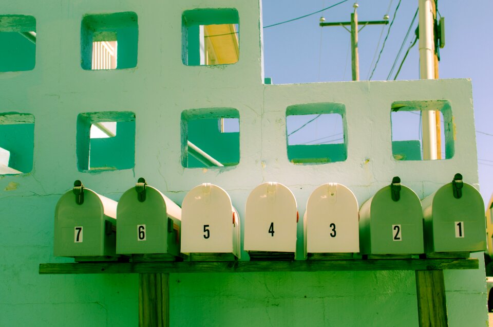Numbers letters green letter