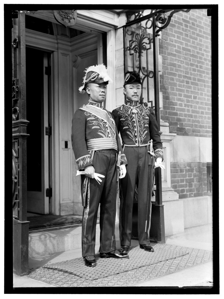 SHAH, KAI FU. E.E. AND M.P. FROM CHINA. CRED. PRESENTED APRIL 14, 1914. LEFT, WITH YUAN, 1ST SEC. OF LEG LCCN2016865390