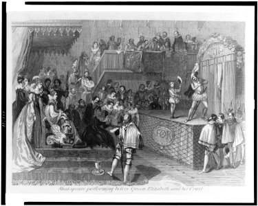 Shakspeare (sic) performing before Queen Elizabeth and her court LCCN96506570