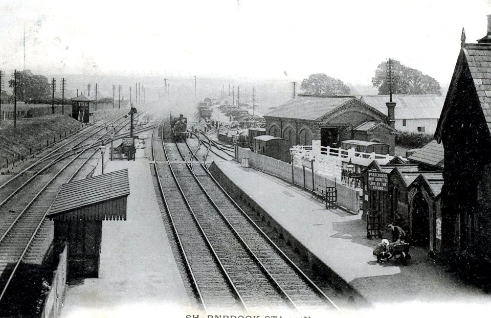 Sharnbrook railway station (postcard)
