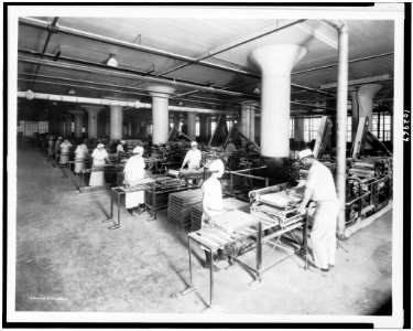 Shaping gum at the American Chicle Company plant - Underwood & Underwood. LCCN91728780