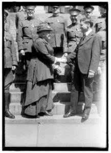 SHAW, DR. ANNA HOWARD, PRESIDENT, N.A.W.S.A., 1904-. WITH SEC. BAKER LCCN2016869947