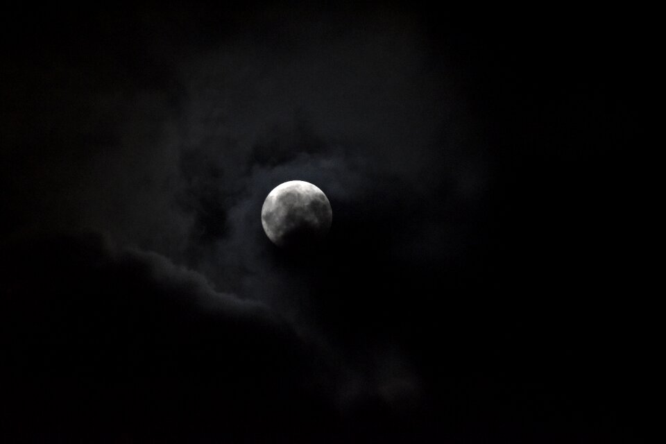 Night dark sky fullmoon