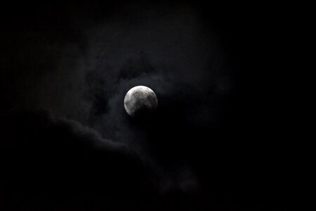 Night dark sky fullmoon photo