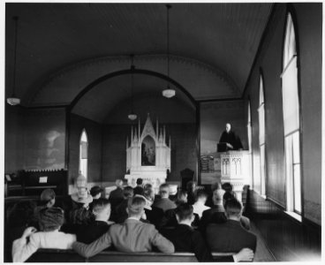 Shelby County, Iowa. The church is the most important institution in Irwin today. Were it not for t . . . - NARA - 522067