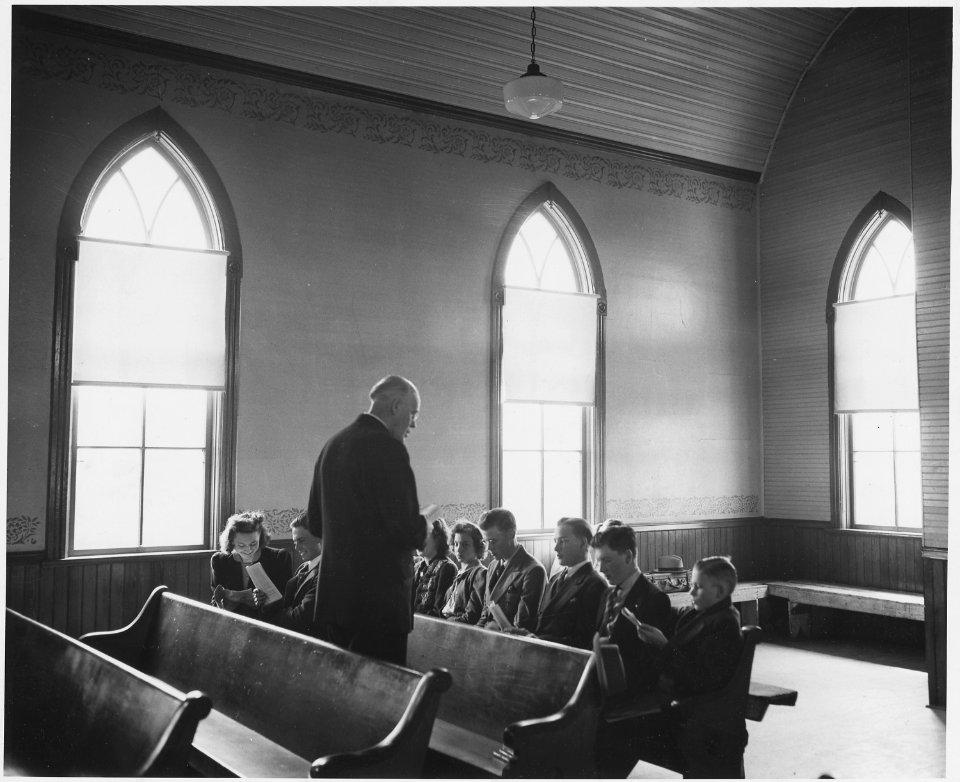 Shelby County, Iowa. The church is the most important institution in Irwin today. Were it not for t . . . - NARA - 522062