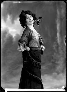 Signe Rydberg-Eklöf in Carmen, Eklöf-Trobäcks sällskap 1910 - SMV - GR086
