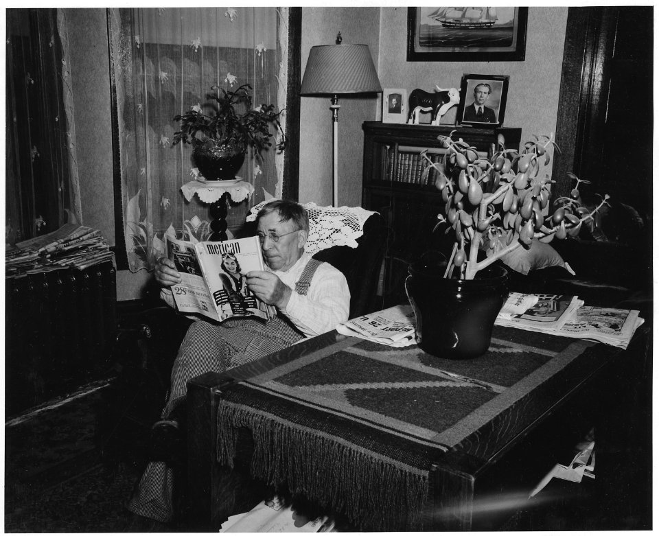 Shelby County, Iowa. Interior of the largest farm home in the Irwin community. Some of the furniture . . . - NARA - 522415