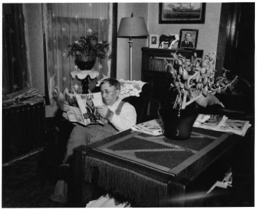 Shelby County, Iowa. Interior of the largest farm home in the Irwin community. Some of the furniture . . . - NARA - 522415